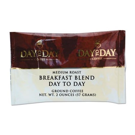 Papanicholas Coffee Day-to-Day, 100% Pure Coffee, Breakfast Blend, 2 Oz Pack, 42PK 22002